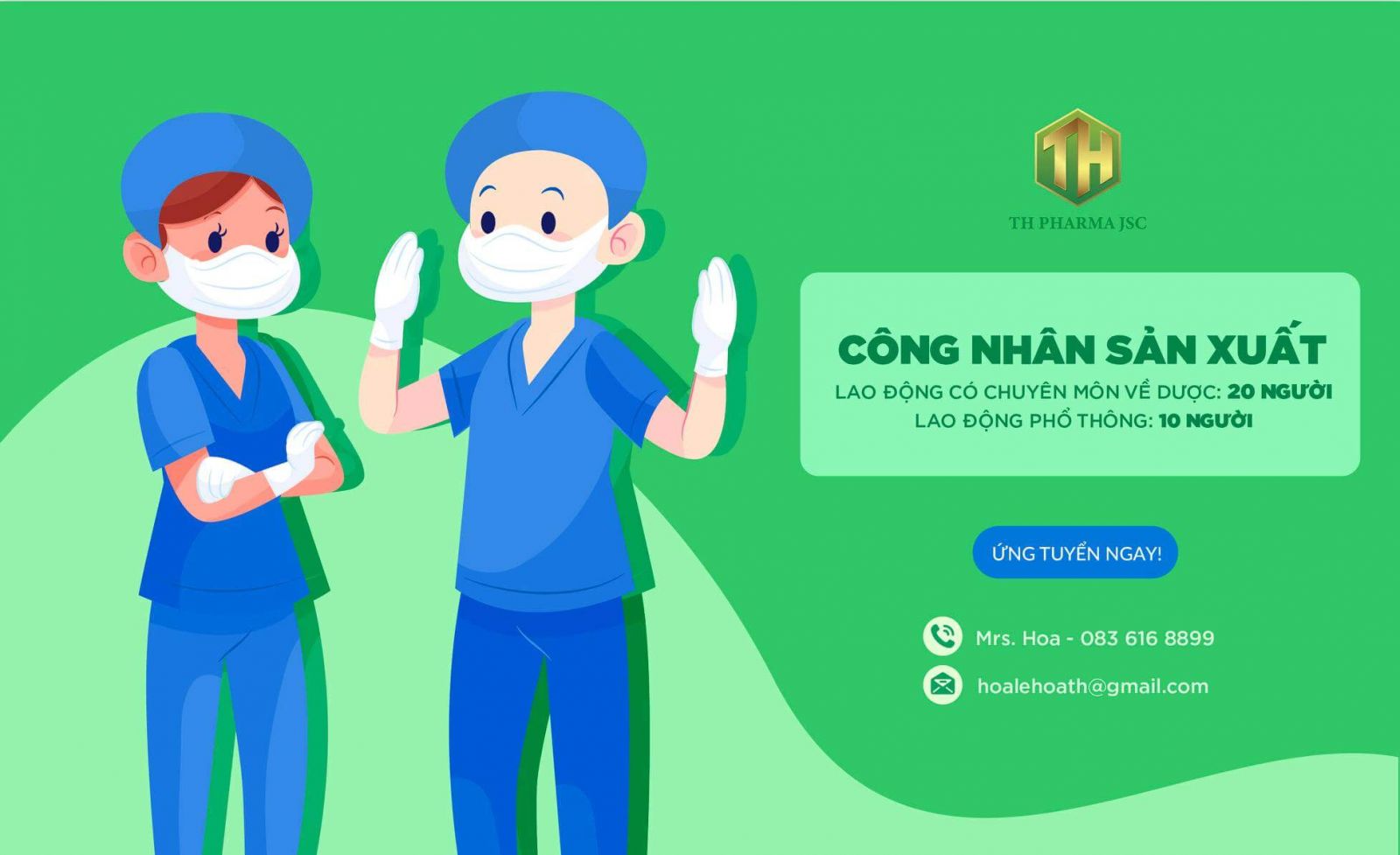 Tuyển dụng công nhân sản xuất đợt I