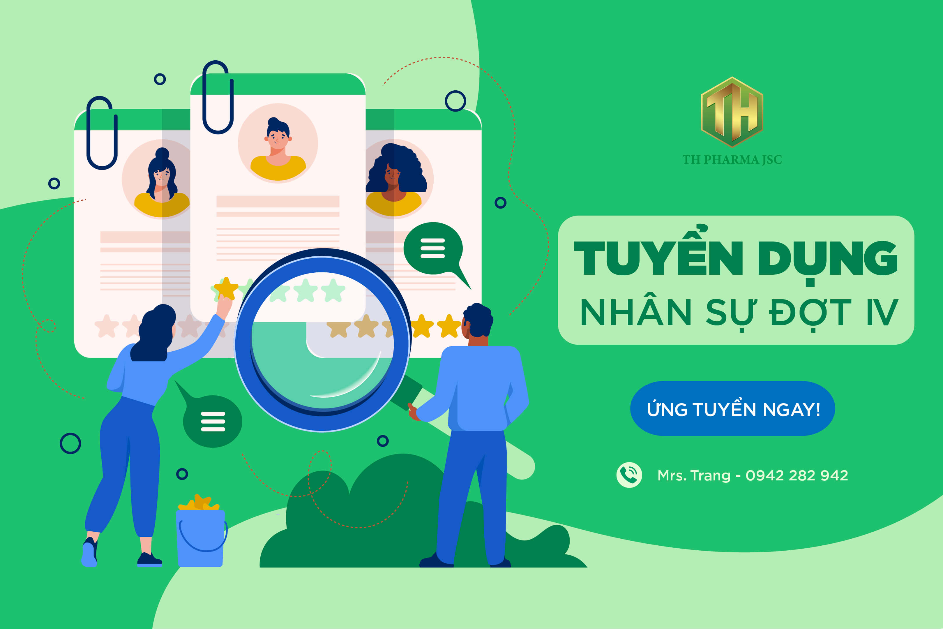 TUYỂN DỤNG NHÂN SỰ ĐỢT IV/ 2022